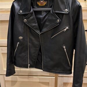 SOLD! Harley-Davidson Black Leather motorcycle Jacket